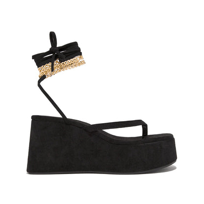 Tie Leg Toe Post Sandals