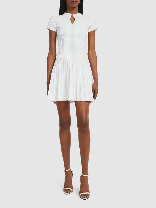 Pleated Mini Dress