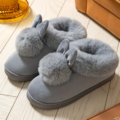 Rabbit & Pom Pom Slippers