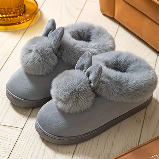 Rabbit & Pom Pom Slippers
