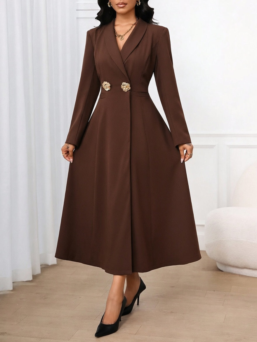 Trench Coat Blazer Dress