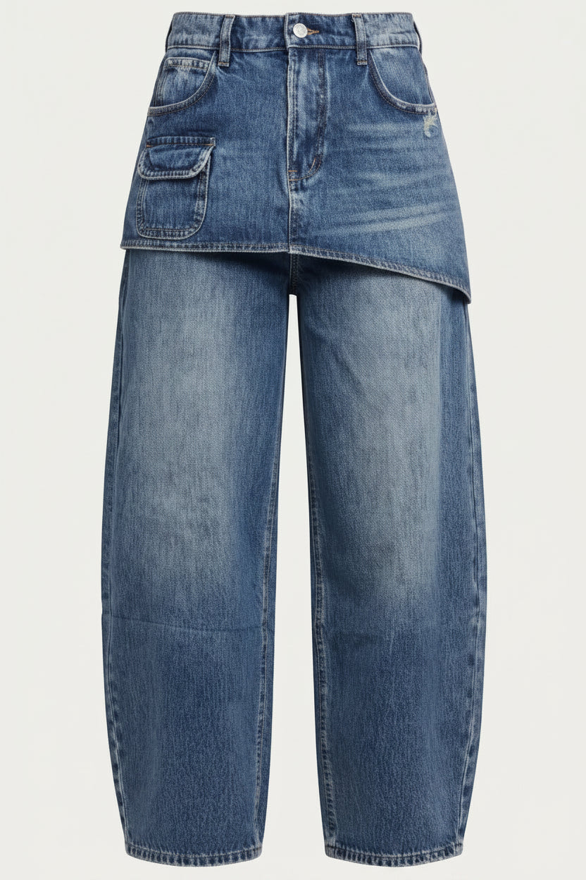 The Layered Utility Wide-Leg Jean