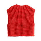 Knit Cardigan Vest