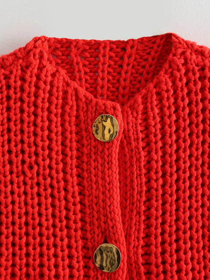 Knit Cardigan Vest