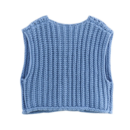 Knit Cardigan Vest