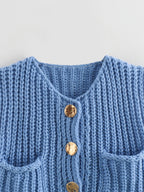 Knit Cardigan Vest