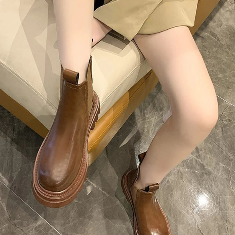 Chunky Lace Up Boots