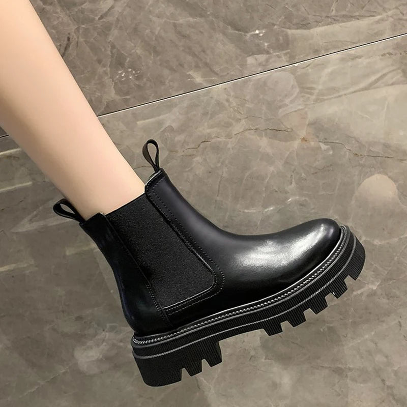 Chunky Lace Up Boots