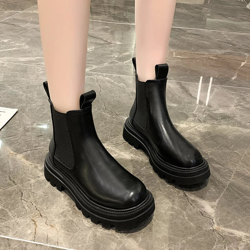 Chunky Lace Up Boots