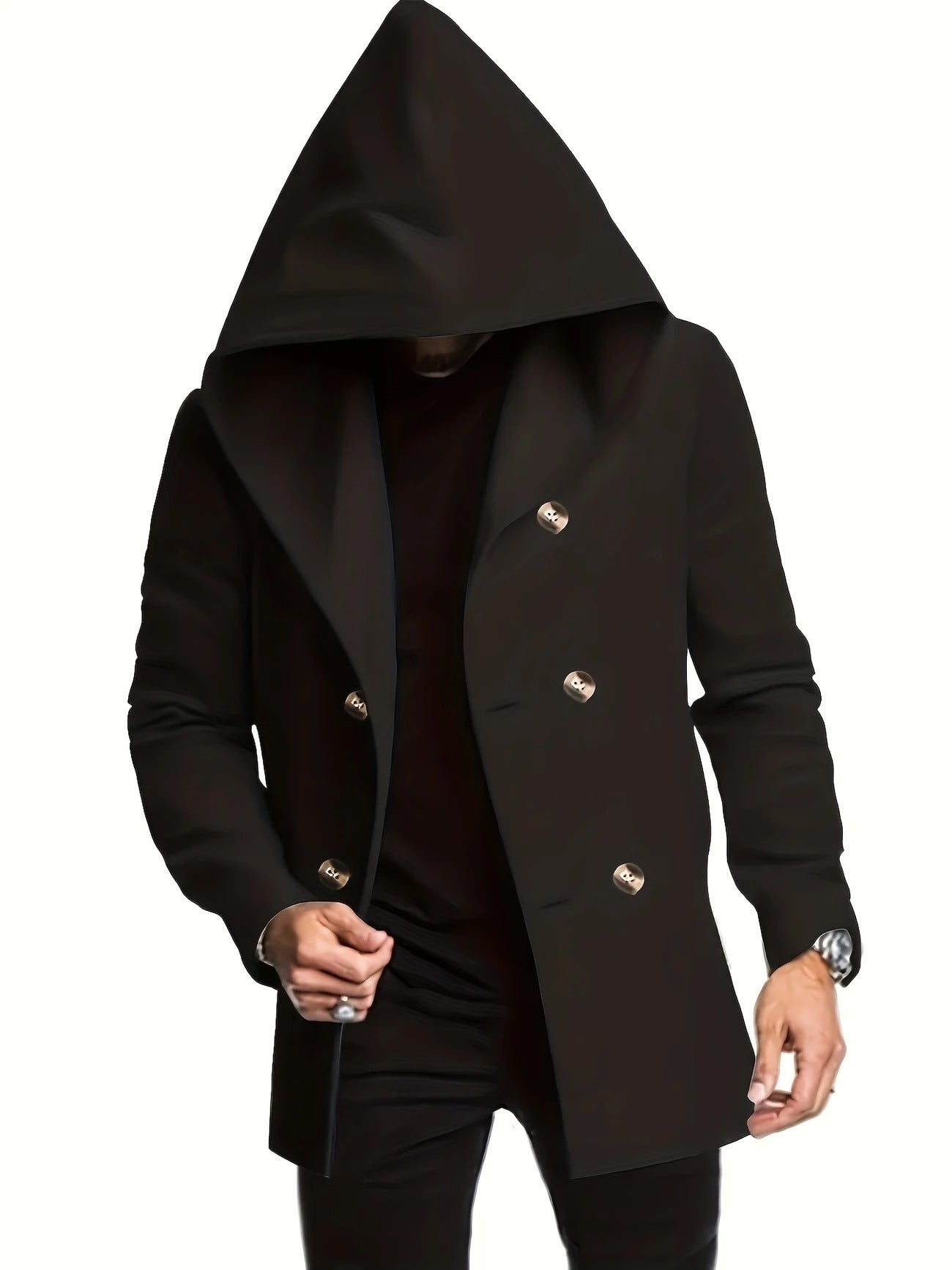 Hooded Wool Blend  Coats