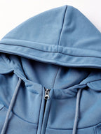Half-Zip Cargo Sweatshirt