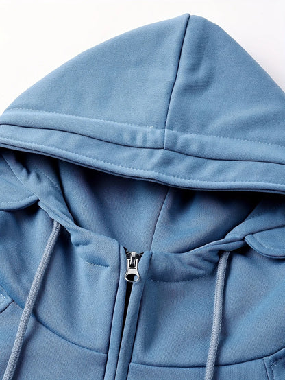 Half-Zip Cargo Sweatshirt