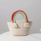 Rainbow Handle Tote Bag