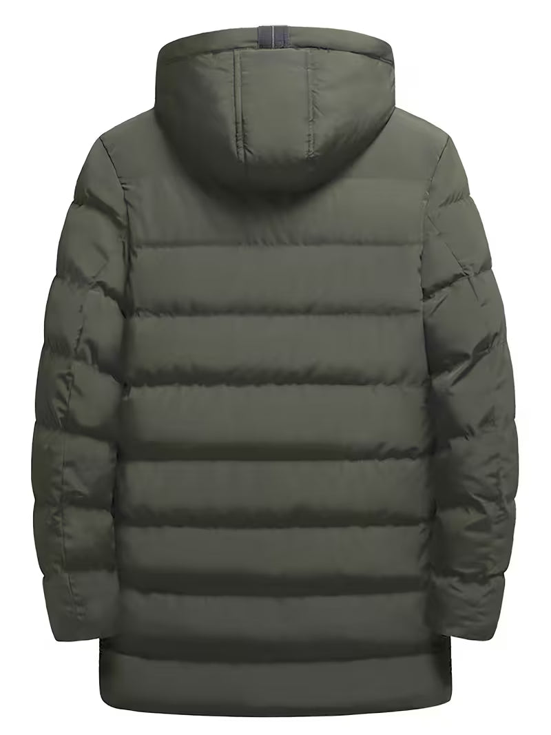 Mid-Length Hooded Jacket