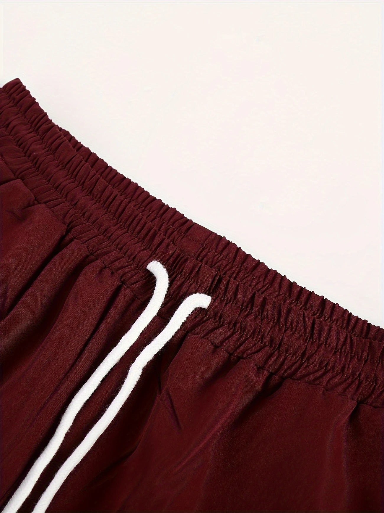 Long Sleeve Shirt Solid Drawstring Pants Two-piece Set