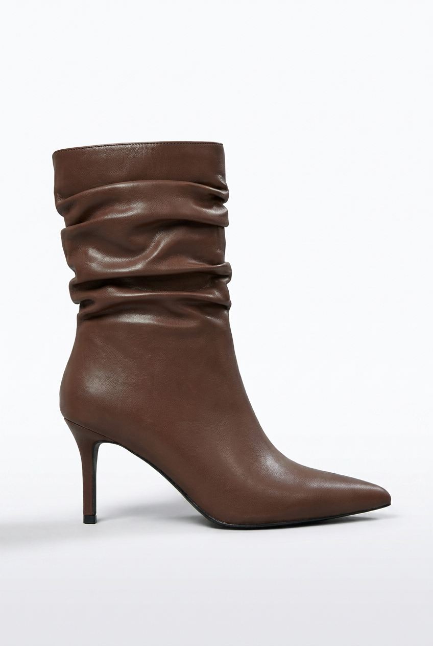 High Stiletto Mid-Calf Boots