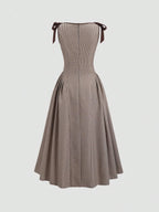Tie Bowknot Retro Dress