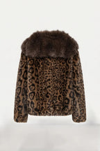 Luxe Leopard Layer Faux-Fur Jacket