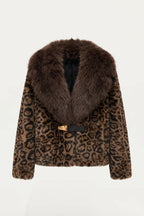 Luxe Leopard Layer Faux-Fur Jacket