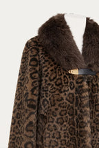 Luxe Leopard Layer Faux-Fur Jacket