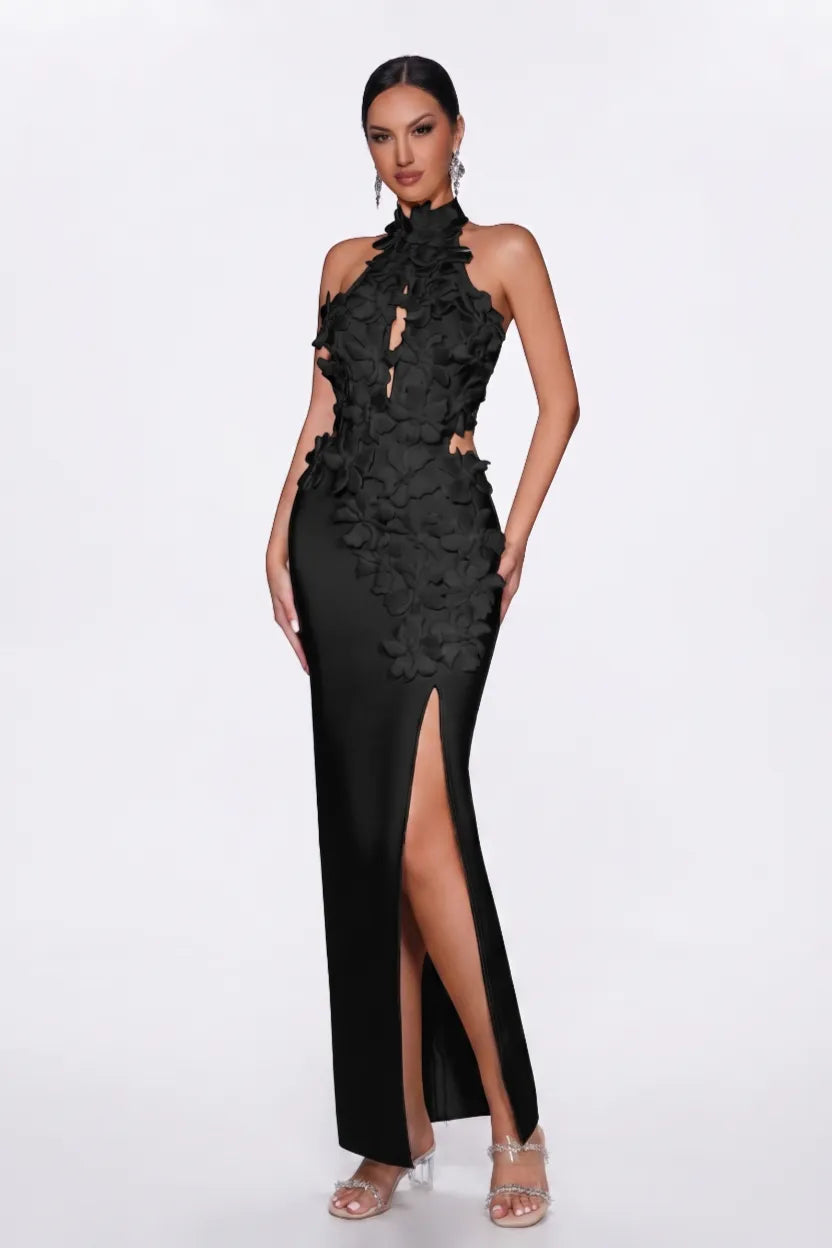 The Midnight Bloom Gown