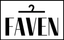 Logo with 'FAVEN' text and a hanger symbol on a white background