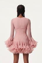The Minimalist Ruffle Mini Dress