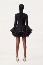 The Minimalist Ruffle Mini Dress