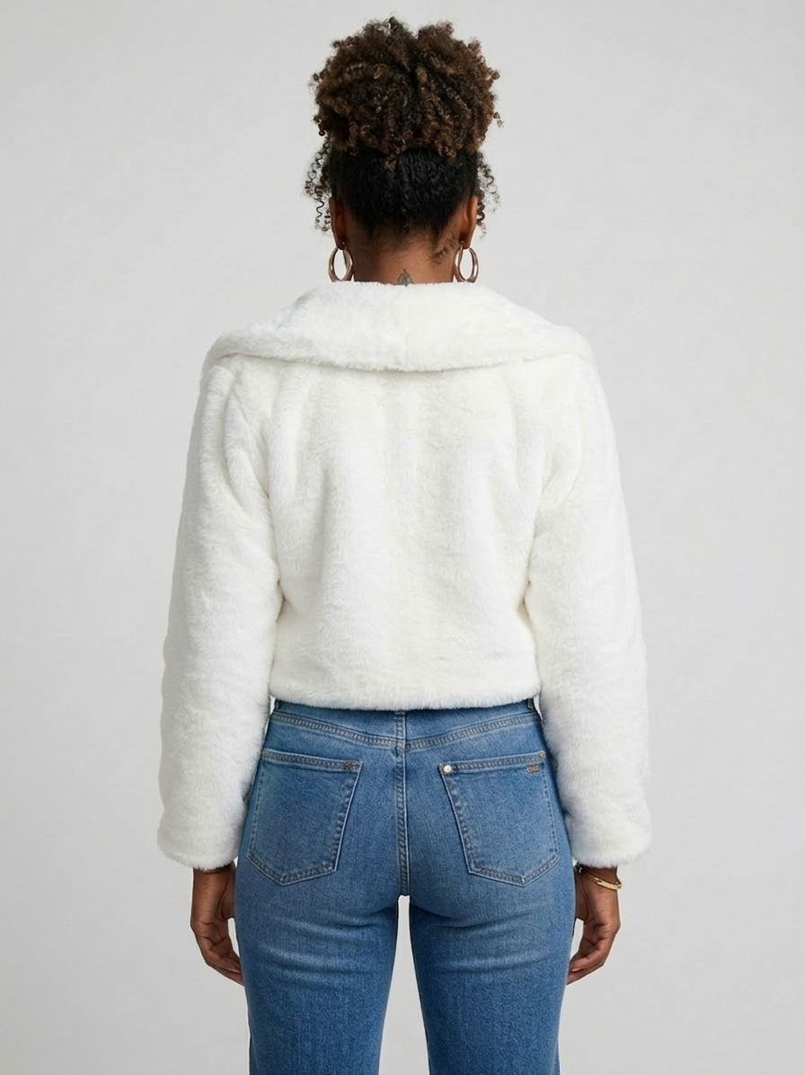 Cropped Plush Jacket