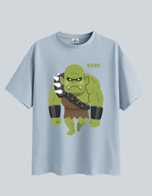 RARE MONSTER Round Neck Knitted Casual Short-Sleeve T-Shirt