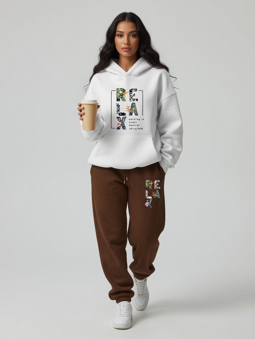 Versatile Hooded Sweatshirt and Casual Jogger Pants Set