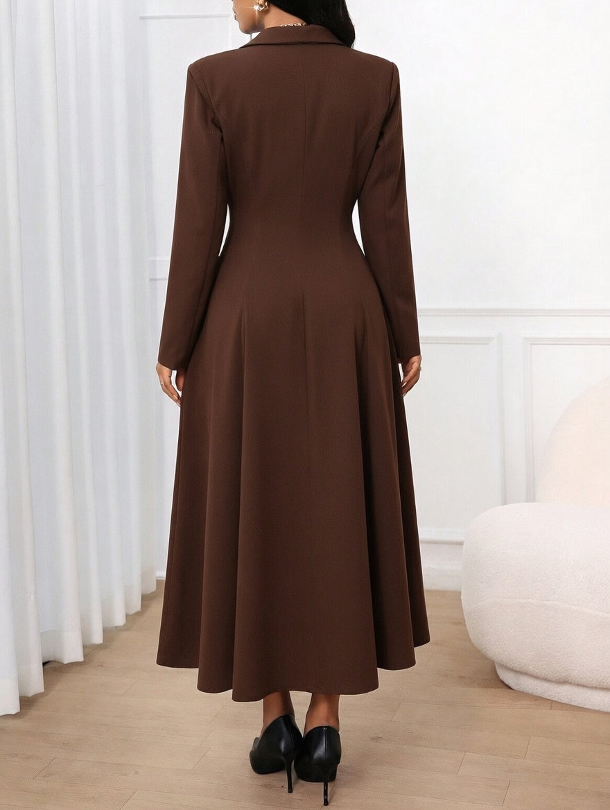 Trench Coat Blazer Dress
