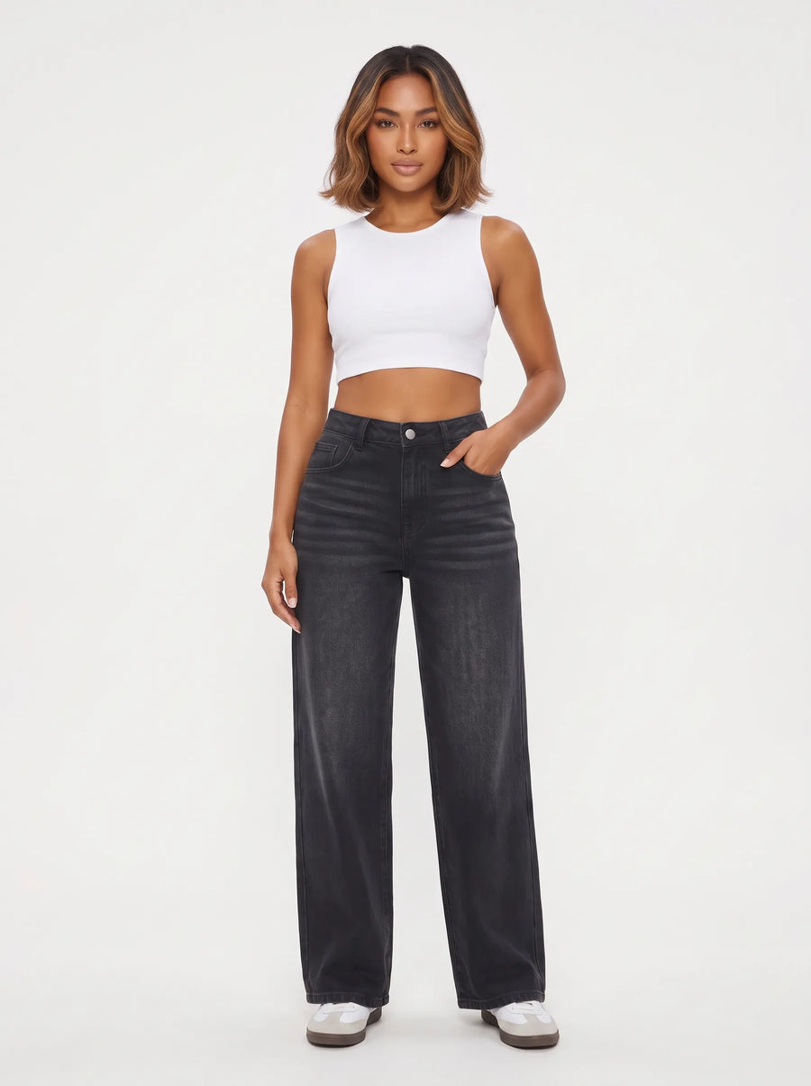 The High-Waist Fade Wide-Leg Jean