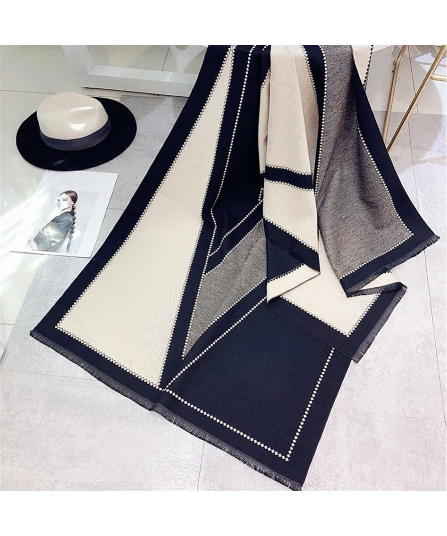 Shawl Two-Sided Versatile Scarf
