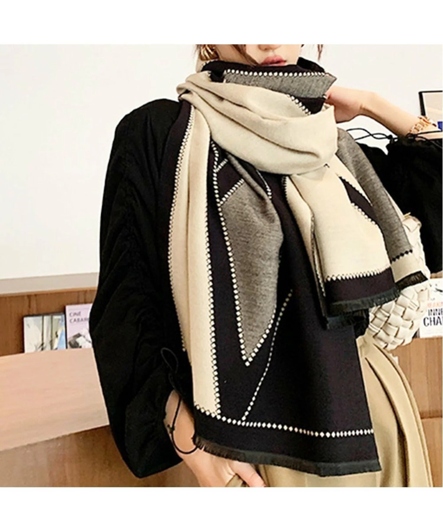 Shawl Two-Sided Versatile Scarf