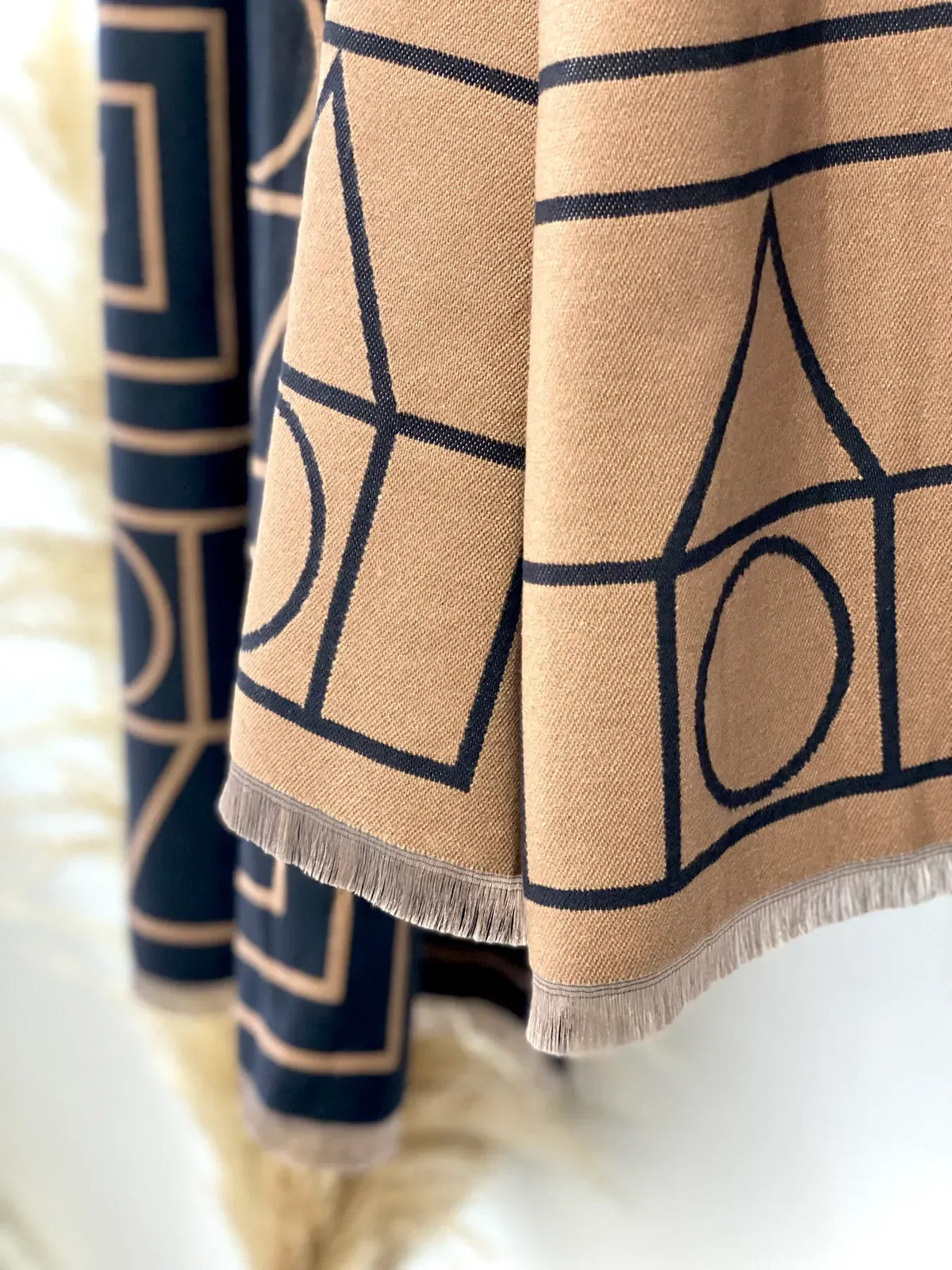 Scarf Design Geometry Stole Geometry Scarf – FAVEN
