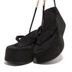 Tie Leg Toe Post Sandals