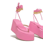 Tie Leg Toe Post Sandals