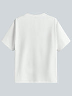 White t-shirt on a light gray background